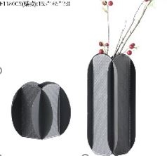 فازة ستيل وجلد 30 * 12.5 * 12.5
