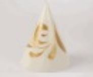 شمعة أبيض وذهبي 17 * 13 * 0 P217.871569