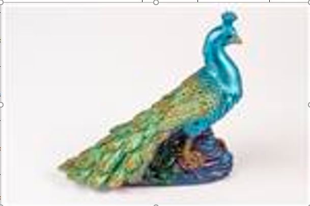 شمعة طاووس أزرق 136 * 2 * 0
