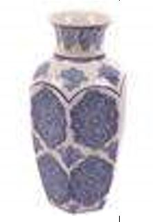 فازة أزرق مشجر 31 * 11 * 0