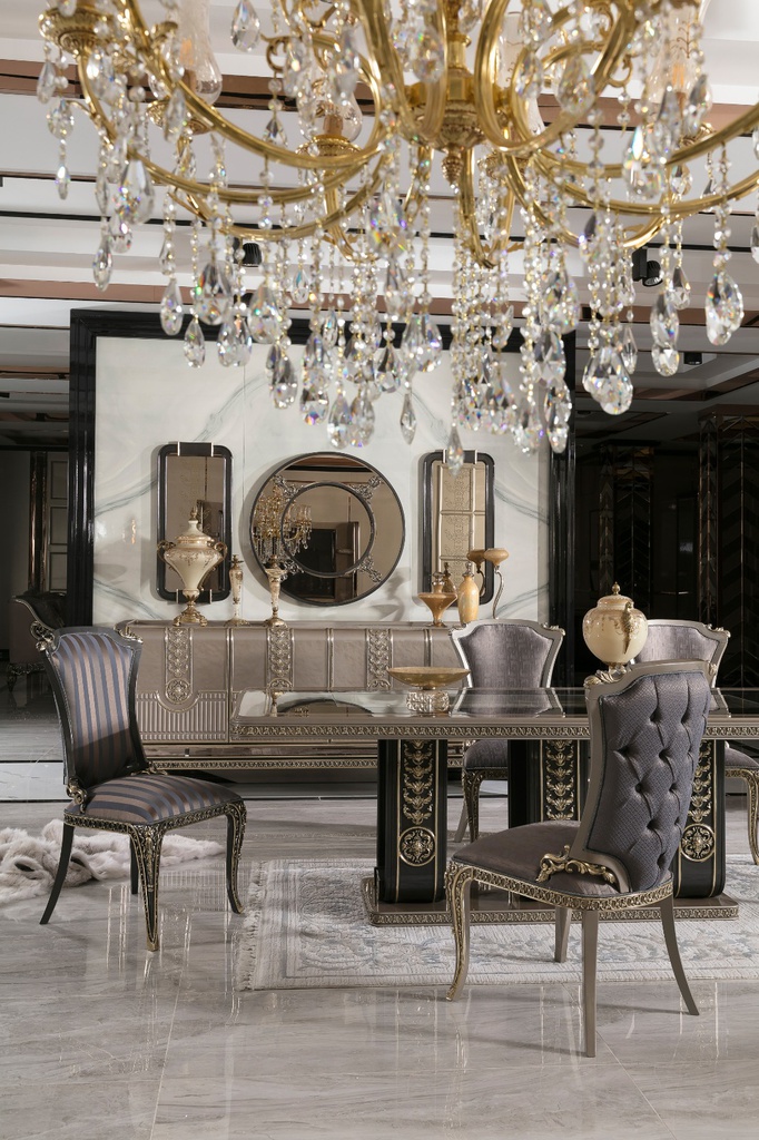 طاولة طعام + 8 كرسي RIVA