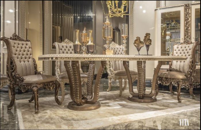 طاولة طعام + 8 كرسي VITA