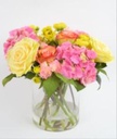 مزهرية مع ورد 36 * 39 * 0