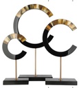 تحفية حرف C أسود وذهبي 3 * 1 * 6.6