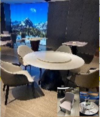 [2034833] طاولة طعام + 4 كرسي KJT883+C1902