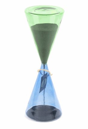 [2030547] ساعة رملية ازرق واخضر 10 * 29 * 0