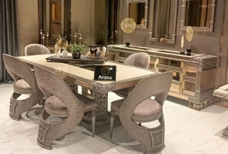 [2034385] طاولة طعام + 8 كرسي ARUNA